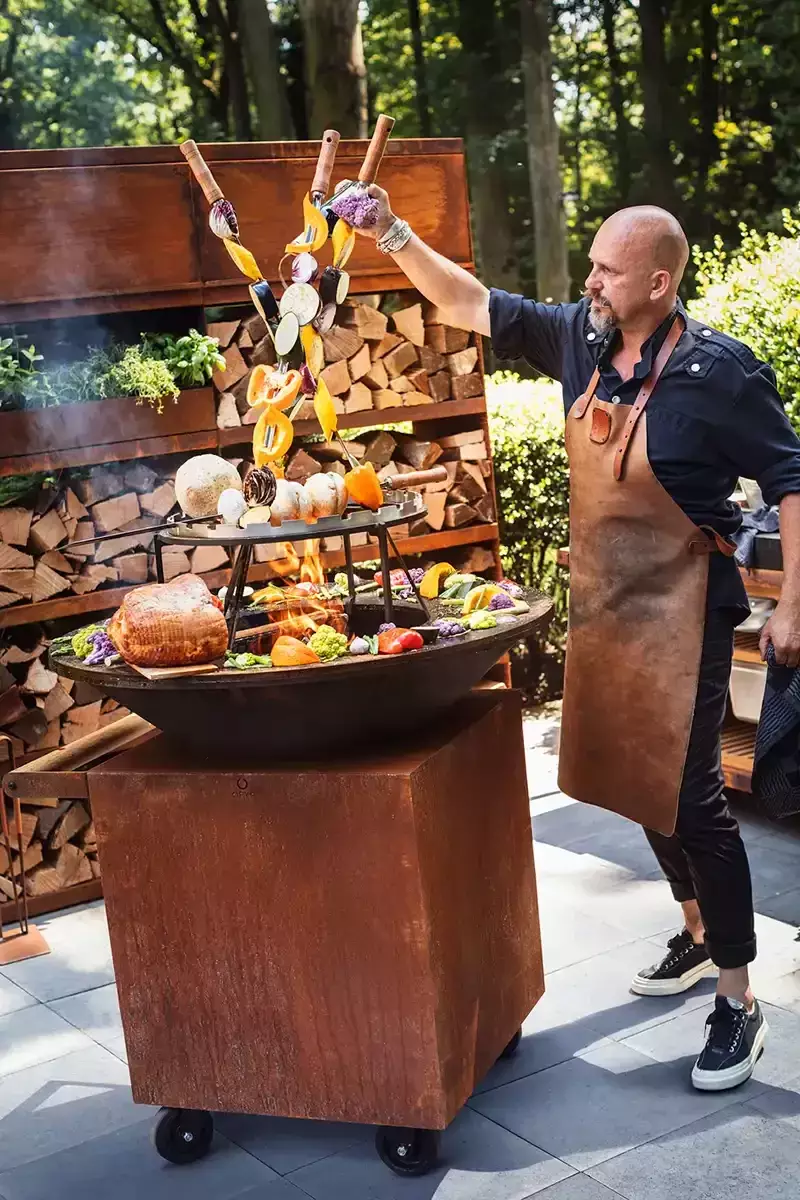 Acessório para placas de barbecue a lenha - OFYR Conjunto de Extensão de Placas XL