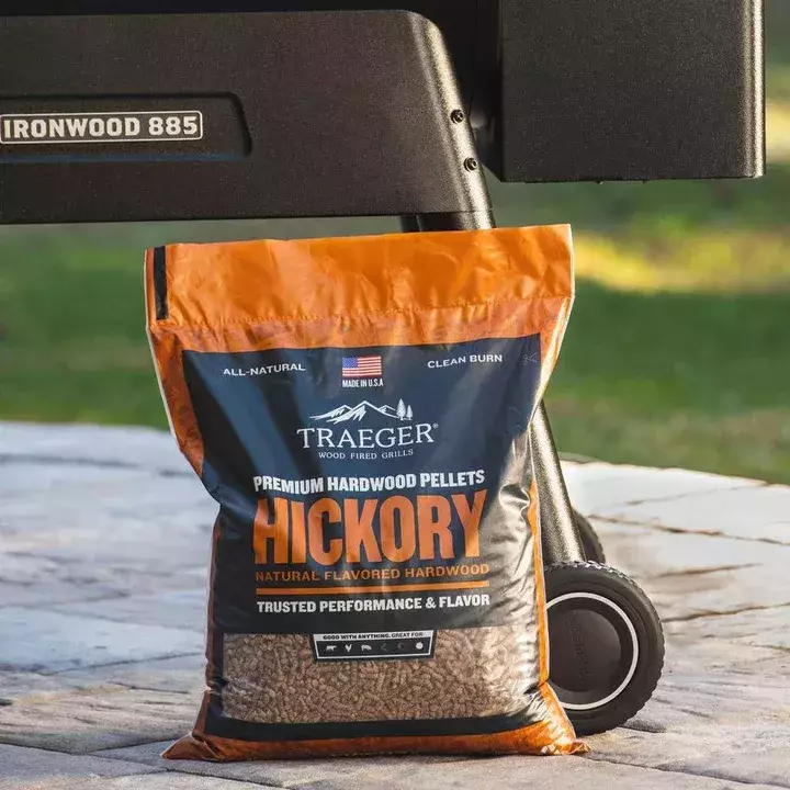 Saco 9 KG Pellets de madeira de Hickory Traeger