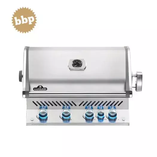 Barbecue de encastrar Napoleon Prestige PRO 500 com queimador traseiro de infravermelhos a Propano