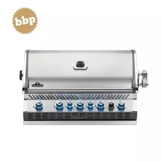 BARBACOA NAPOLEON PRESTIGE PRO 665 PARA ENCASTAR CON QUEMADOR INFRARROJO TRASERO - INOX