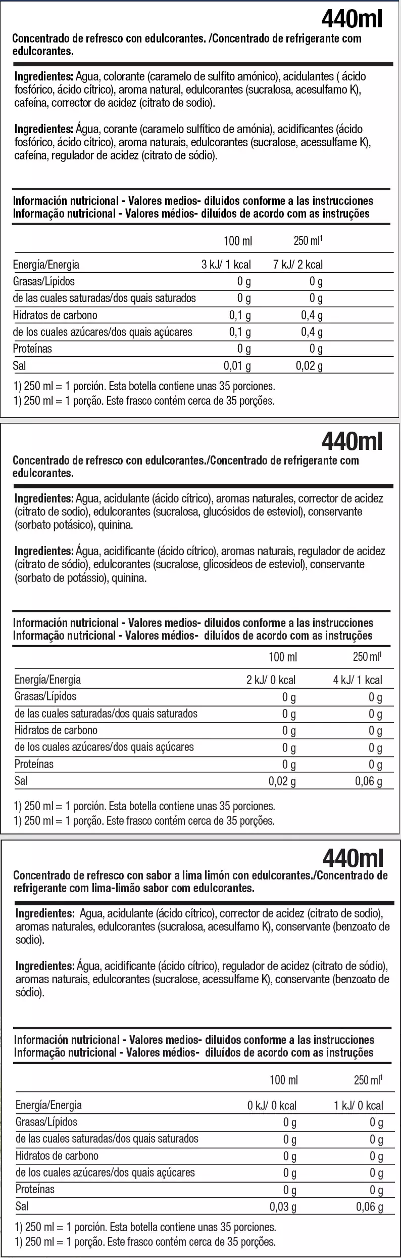 Packs Mixer zero Sodastream