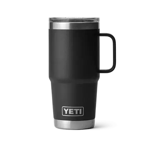 Caneca de viagem de aço inoxidável Yeti Rambler 591 ml Preto