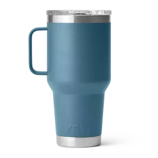 Caneca de viagem de aço inoxidável Yeti Rambler 887 ml azul nórdico