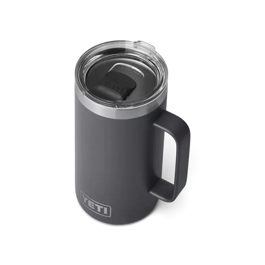 Caneca Térmica Yeti Rambler Aço inoxidável 710 ml cinza grafite