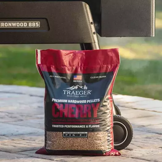 Saco 9 KG Pellets de madeira de Cherry Traeger